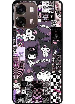 Чехол силиконовый бампер для oppo a6s с картинкой kuromi куроми