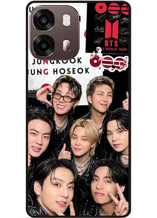 Силиконовый бампер чехол для oppo a6s bts bangtan boys