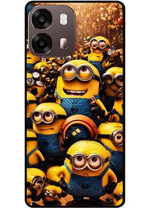 Силиконовый бампер чехол для oppo a6s с картинкой minion миньоны