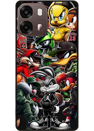 Чехол силиконовый бампер для oppo a6s с рисунком багз банни disney