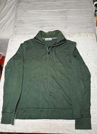 Зеленый мужской свитшот stone island оригинал