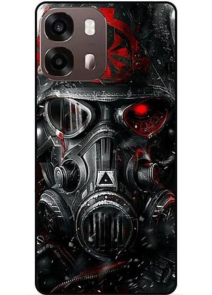 Чехол силиконовый бампер для oppo a6s с рисунком сталкер stalker