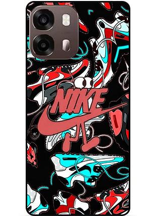 Чехол силиконовый бампер для oppo a6s с рисунком найк nike