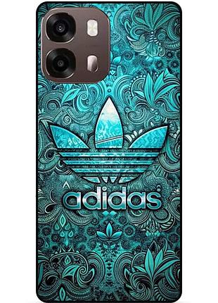Чохол силіконовий бампер для oppo a6s з малюнком адідас adidas