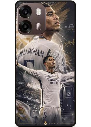 Силиконовый чехол бампер для oppo a6s с рисунком jude bellingham джуд беллингем