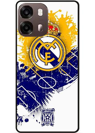Чехол силиконовый бампер для oppo a6s с рисунком реал мадрид real madrid