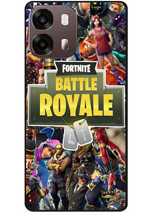 Силиконовый бампер чехол для oppo a6s игра fortnite фортнайт