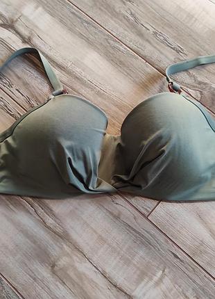 Бюстгальтер лифчик primark, размер 85d / 38d, оливковый 2