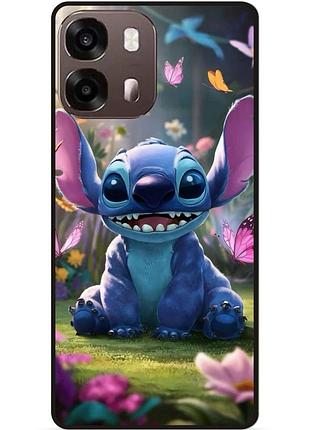 Силиконовый бампер чехол для oppo a6s стич и лило stitch