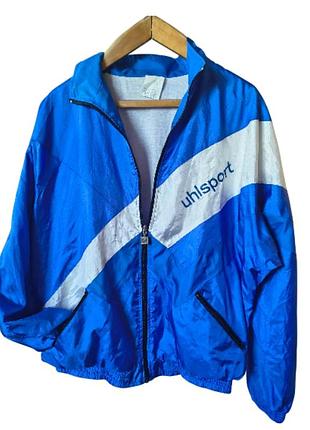 Вінтажна олімпійка вітровка uhlsport 80-90s / ретро мастерка куртка