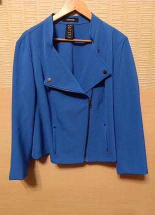 Интересный синий жакет пиджак