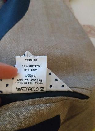 Пиджак лен valditaro sartoria 5
