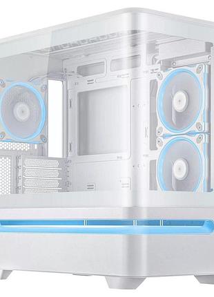 Корпус для компьютера asus prime ap202 argb tg white без блока питания (90dc00p3-b19000)