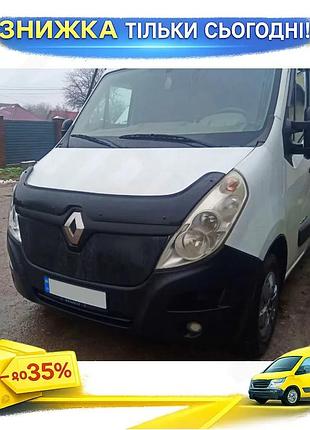 Зимняя решетка матовая для renault master 2011-2023 верхняя накладка для защиты от снега и льда ku-22