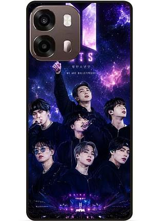 Силиконовый бампер чехол для oppo a6s с картинкой bts bangtan boys