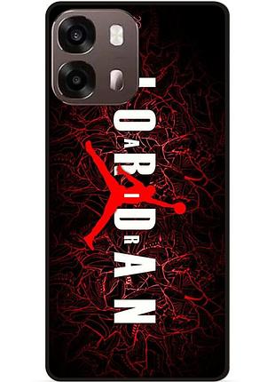Чехол силиконовый бампер для oppo a6s с рисунком air jordan джордан