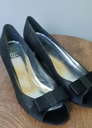 Блискучі вечірні туфлі stuart weitzman (розмір 39), оригінал