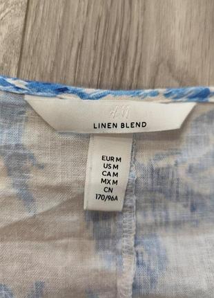Топ, блуза h&amp;m натуральная лен. 4