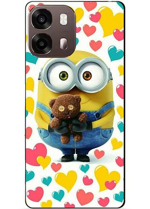 Силиконовый бампер чехол для oppo a6s с рисунком миньон боб minion
