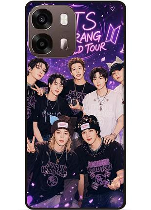 Силиконовый чехол бампер для oppo a6s bts bangtan boys