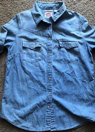 Джинсовая рубаха levi’s, 46