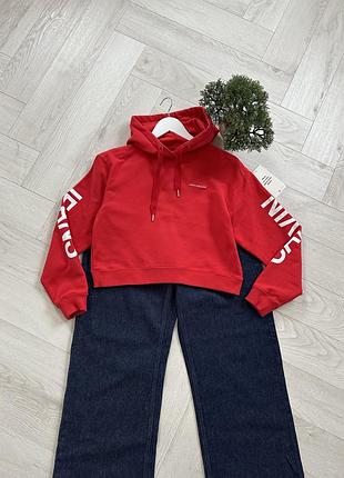 Красивий укорочений світшот calvin klein