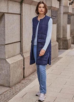 Теплый жилет удлиненный esmara xs 32/34 euro