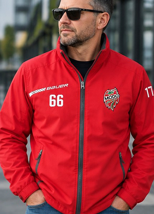 Мужская хоккейная куртка bauer vapor modo hockey красная