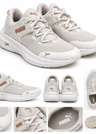 Кросівки puma, розмір 39  стильні та зручні кросівки puma у світлому молочно-бежевому відтінку.