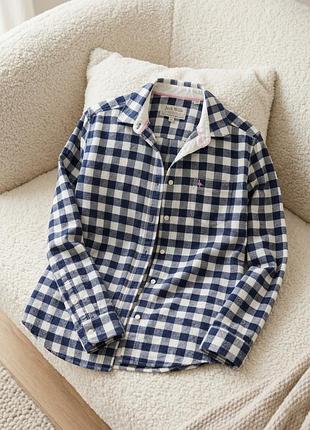 Jack wills фланелевая рубашка в клетку boyfriend fit оригинал фланелька