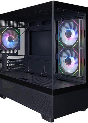 Корпус для пк 1stplayer mi5-bk-2fc7r-1fc7 black без блока питания