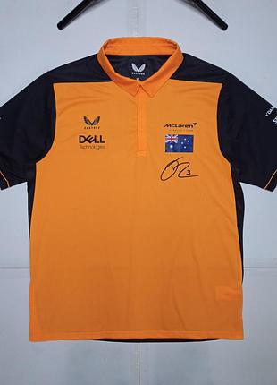 Поло mclaren f1 team daniel ricciardo 3 castore xl футболка формула 1 formula