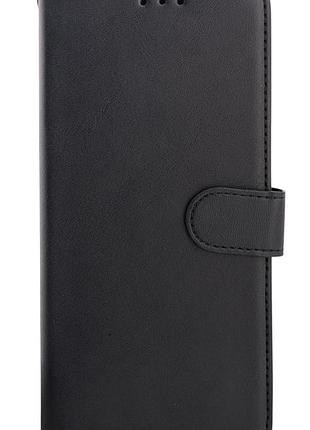Чехол книжка leather flip для motorola g05 на магните с подставкой черный