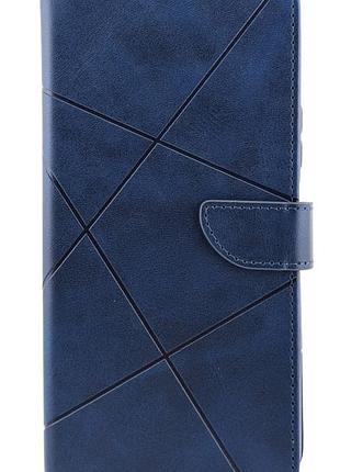 Чехол книжка business leather claps для xiaomi redmi 15 4g eu (eu version код модели 25062rn2de) 171mm с подставкой синий
