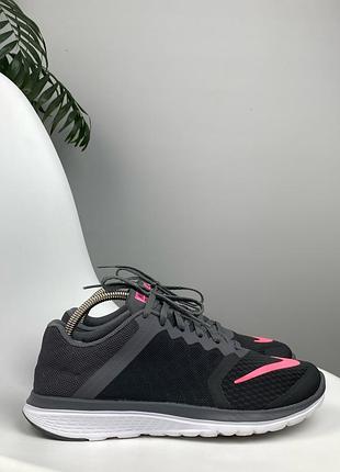 Оригінальні кросівки nike flex rn чорні з рожевим 40 р. 25.5 см