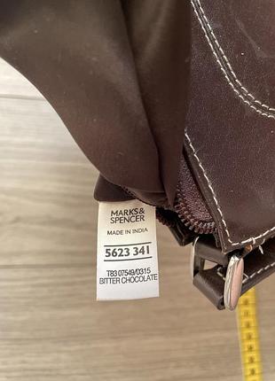Коричневая мини сумка marks &amp; spencer 4