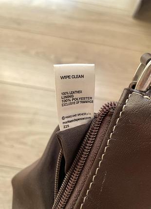 Коричневая мини сумка marks &amp; spencer 5