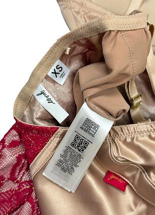 Мереживне боді guess оригінал корсет бежеве 8