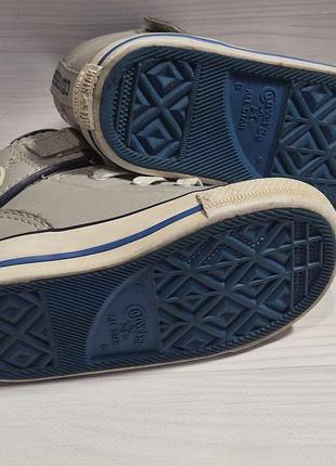 Сірі дитячі високі кеди бренду converse 4
