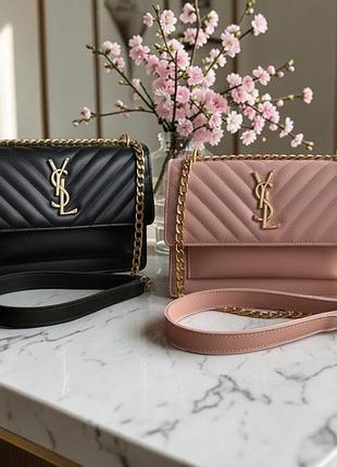 Качественная женская мини сумочка на цепочке ysl, стильная сумка для девушек