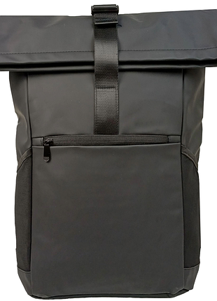 Прорезиненный молодежный рюкзак 18l live in style rolltop-rucksack черный