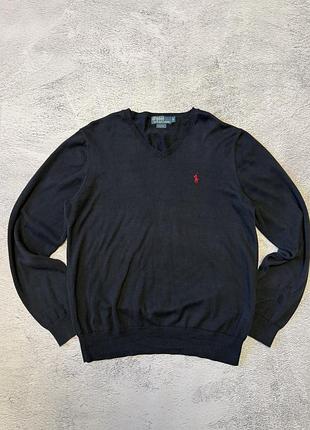 Пуловер polo ralph lauren, класичний силует, вінтаж, l розмір