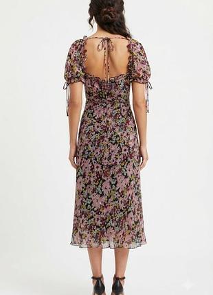 Шифоновое платье миди asos design с открытой спиной р. m