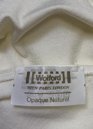 Wolford белое боди-гольф wolford оригинал австрия люксовое утягивающее боди водолазка 7