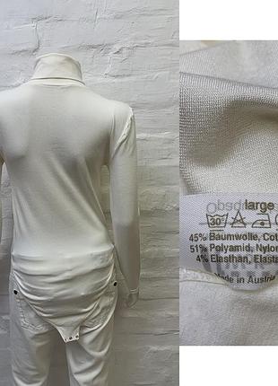 Wolford белое боди-гольф wolford оригинал австрия люксовое утягивающее боди водолазка 4