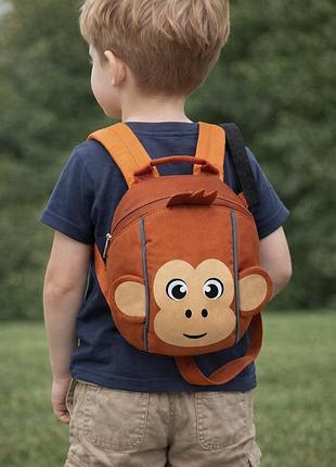 Маленький детский рюкзак riciclo kleinkinder rucksack обезьянка