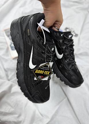 Термо кроссовки nike p-6000 black gore tex