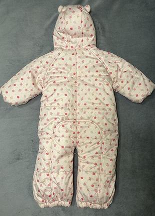 Зимовий комбінезон-трансформер для дівчинки з вушками mothercare 2