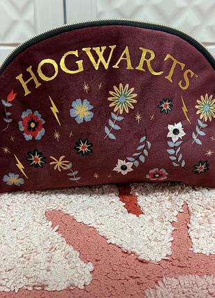 Шикарная велюровая косметичка harry potter hogwarts /оригинал