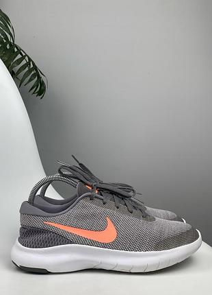 Оригінальні кросівки nike flex experience сірі/помаранчеві 40.5 р. 26 см